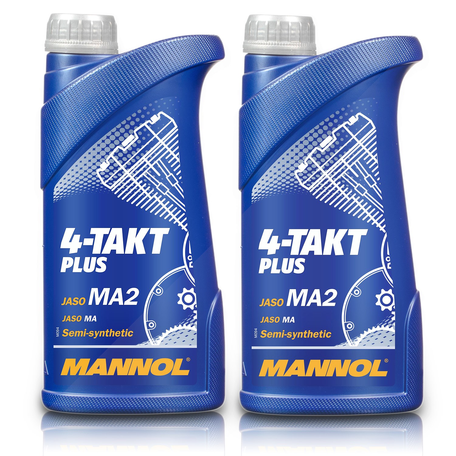 Mannol 2x 1 L 4-Takt Plus Motoröl [Hersteller-Nr. MN7202-1]