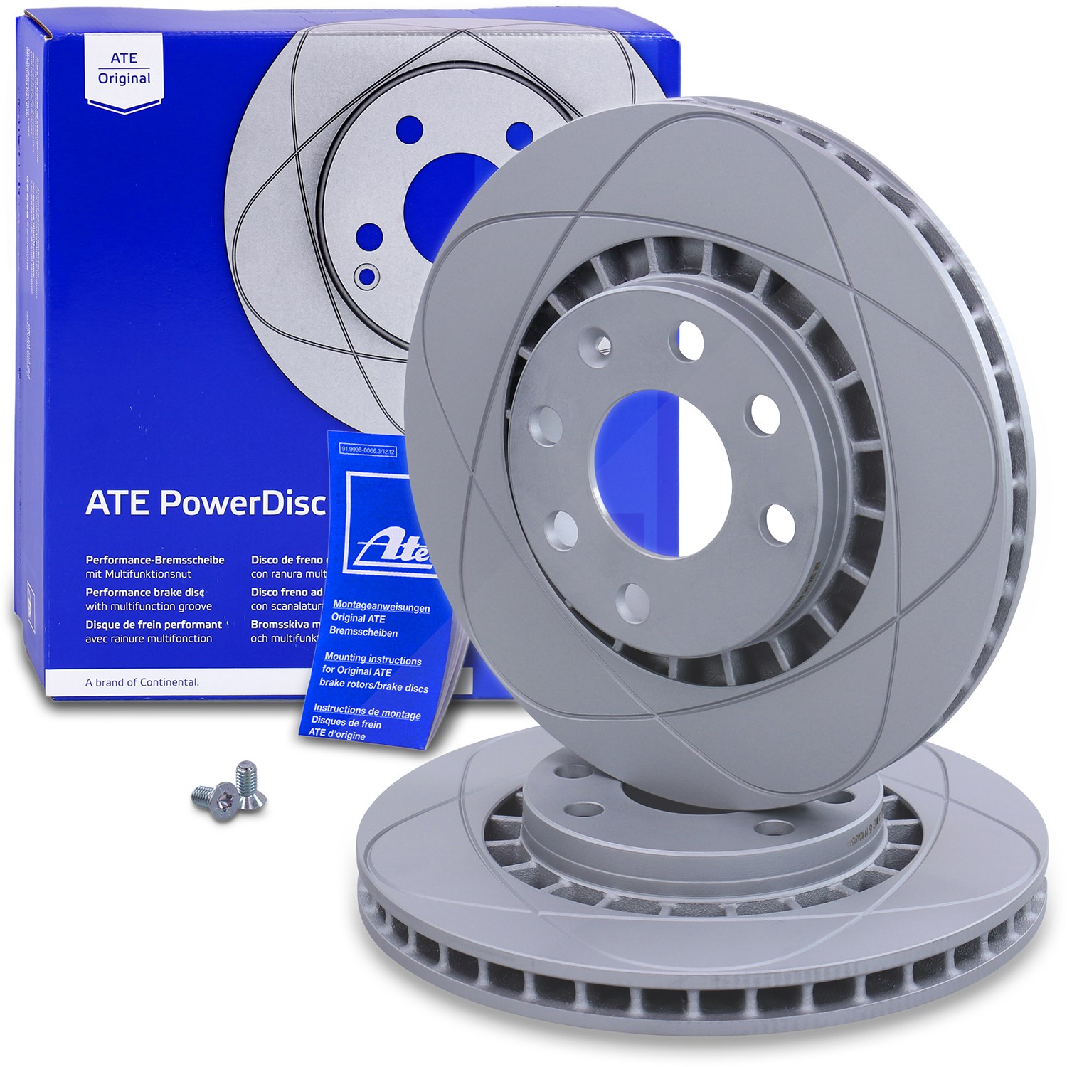 Ate Power Disc Bremsscheibe Vorderachse Belüftet [Hersteller-Nr. 24.0324-0115.1] für Chevrolet, Opel, Daewoo