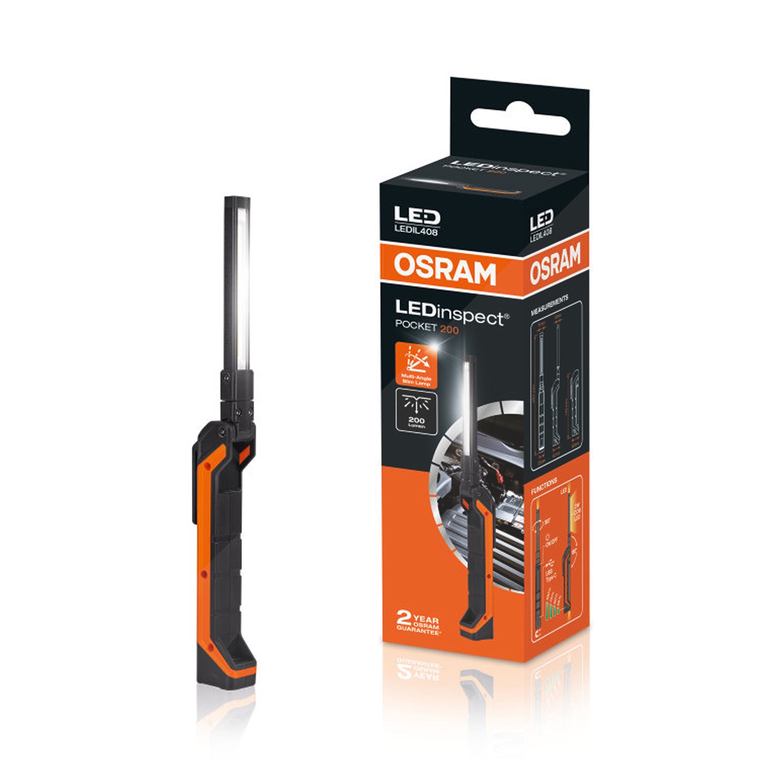 Osram LEDinspect® POCKET 200 Inspektionsleuchte [Hersteller-Nr. LEDIL408]
