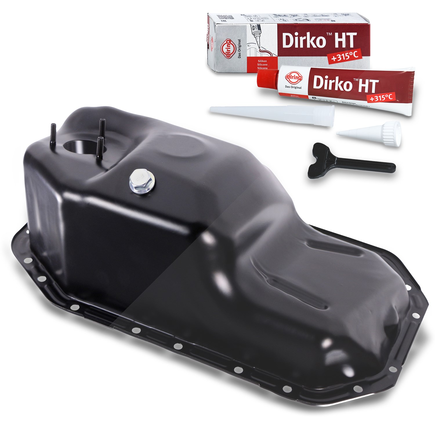 Bestprice Ölwanne + 70ml Dichtstoff Dirko HT [Hersteller-Nr. 40436657] für Skoda, Seat, VW