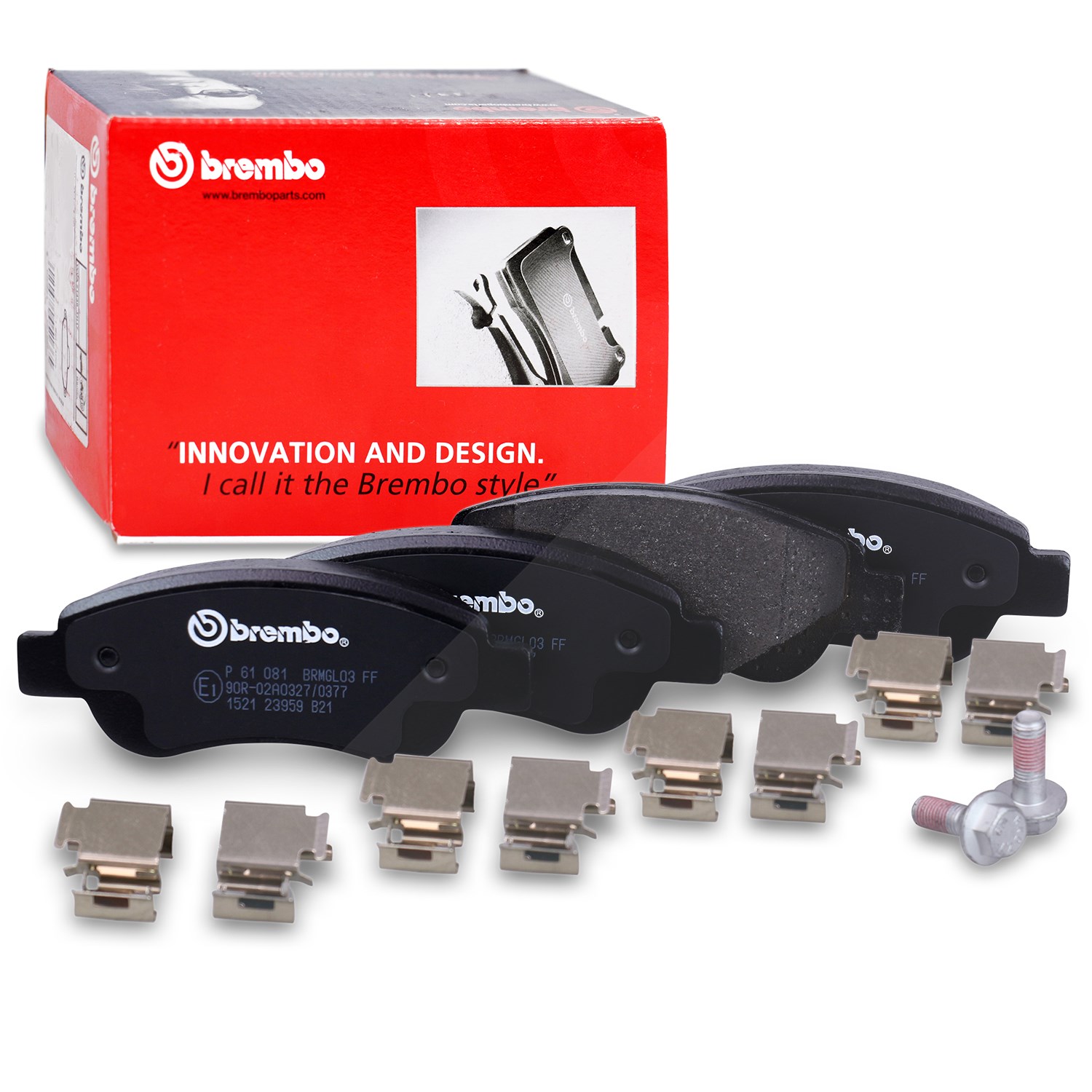 Brembo Bremsbelagsatz vorne [Hersteller-Nr. P61081] für Peugeot, Toyota, Citroën
