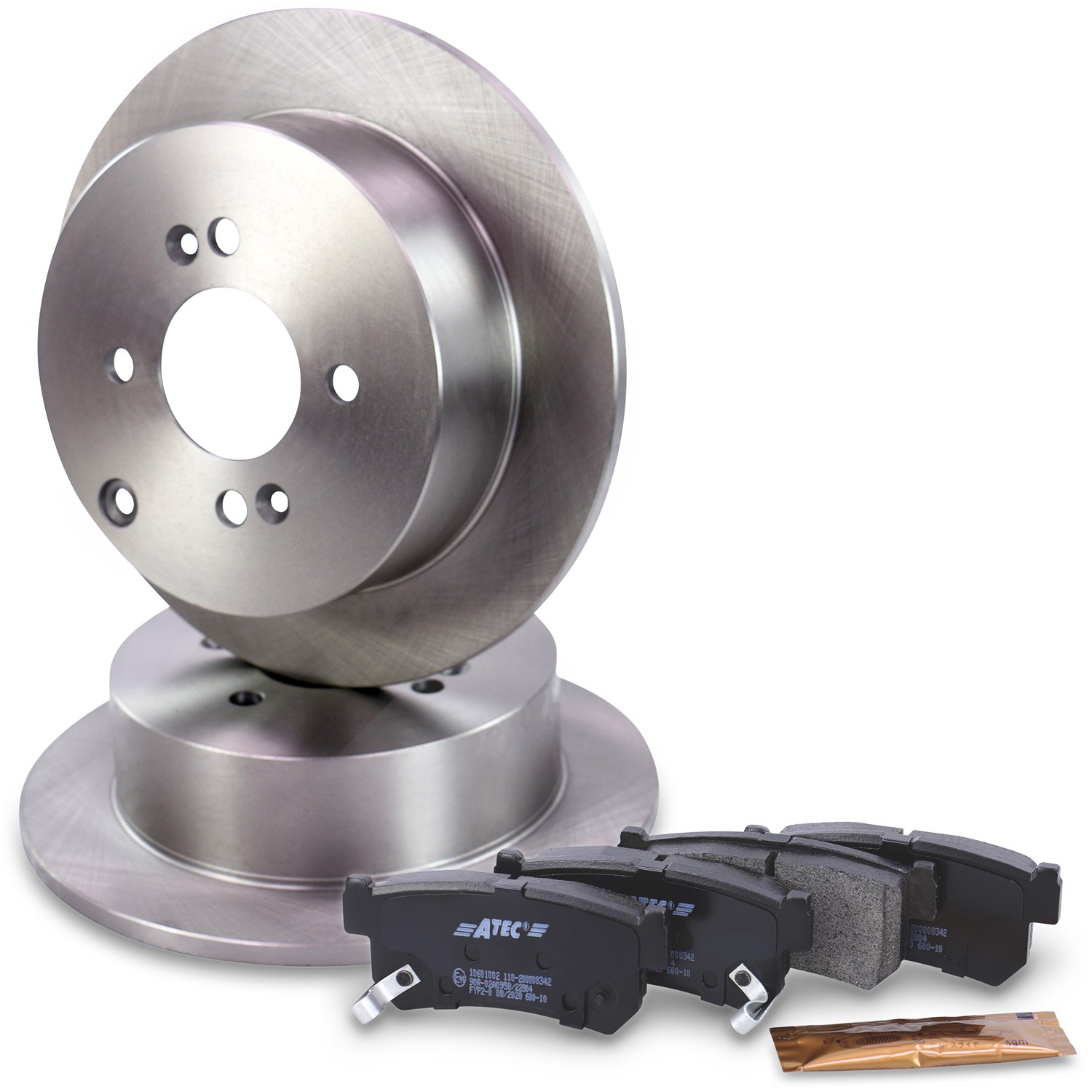 Bestprice Satz Bremsscheiben+Bremsbeläge Hinterachse [Hersteller-Nr. 10601007] für Hyundai