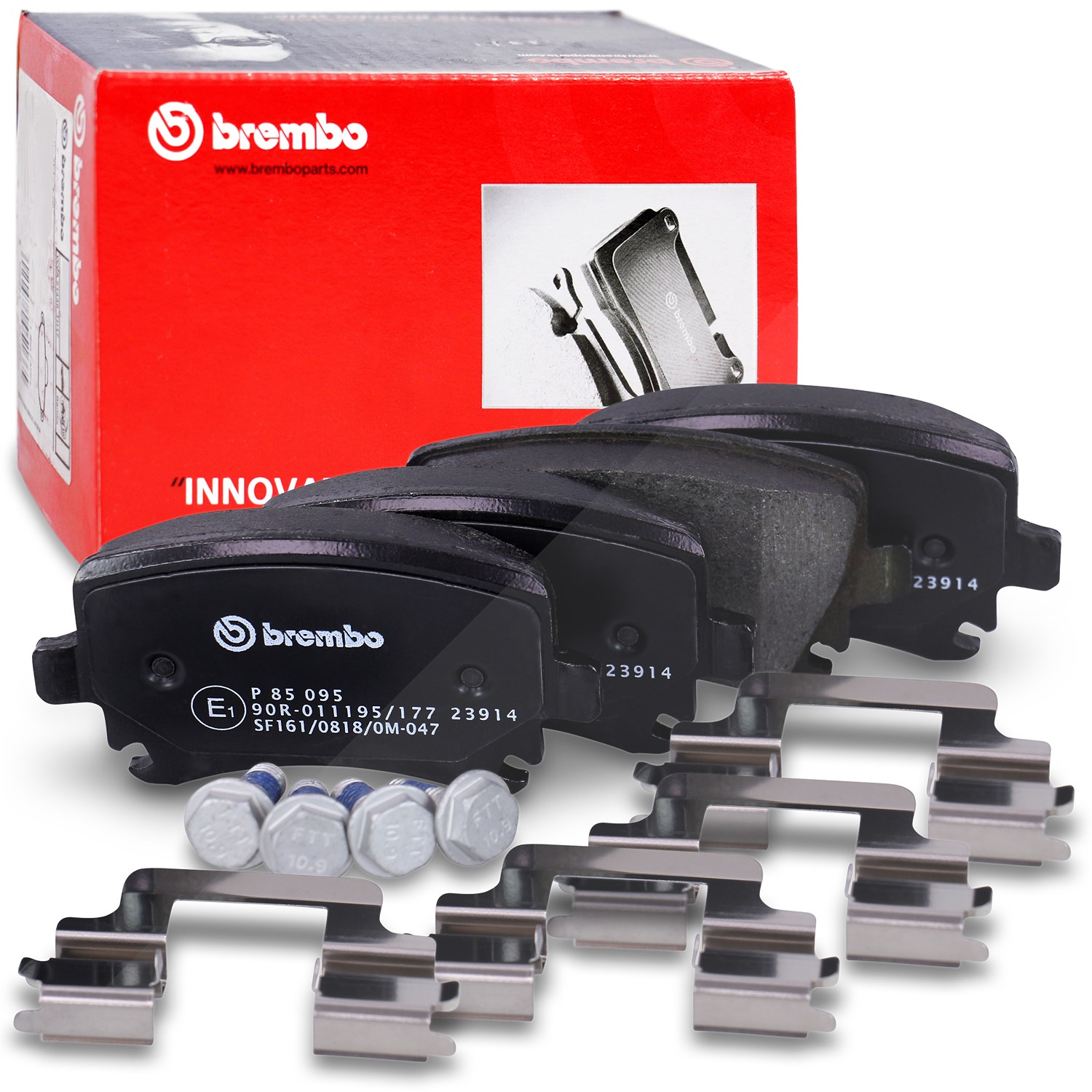 Brembo Bremsbelagsatz hinten [Hersteller-Nr. P85095] für Seat, VW, Audi, Skoda