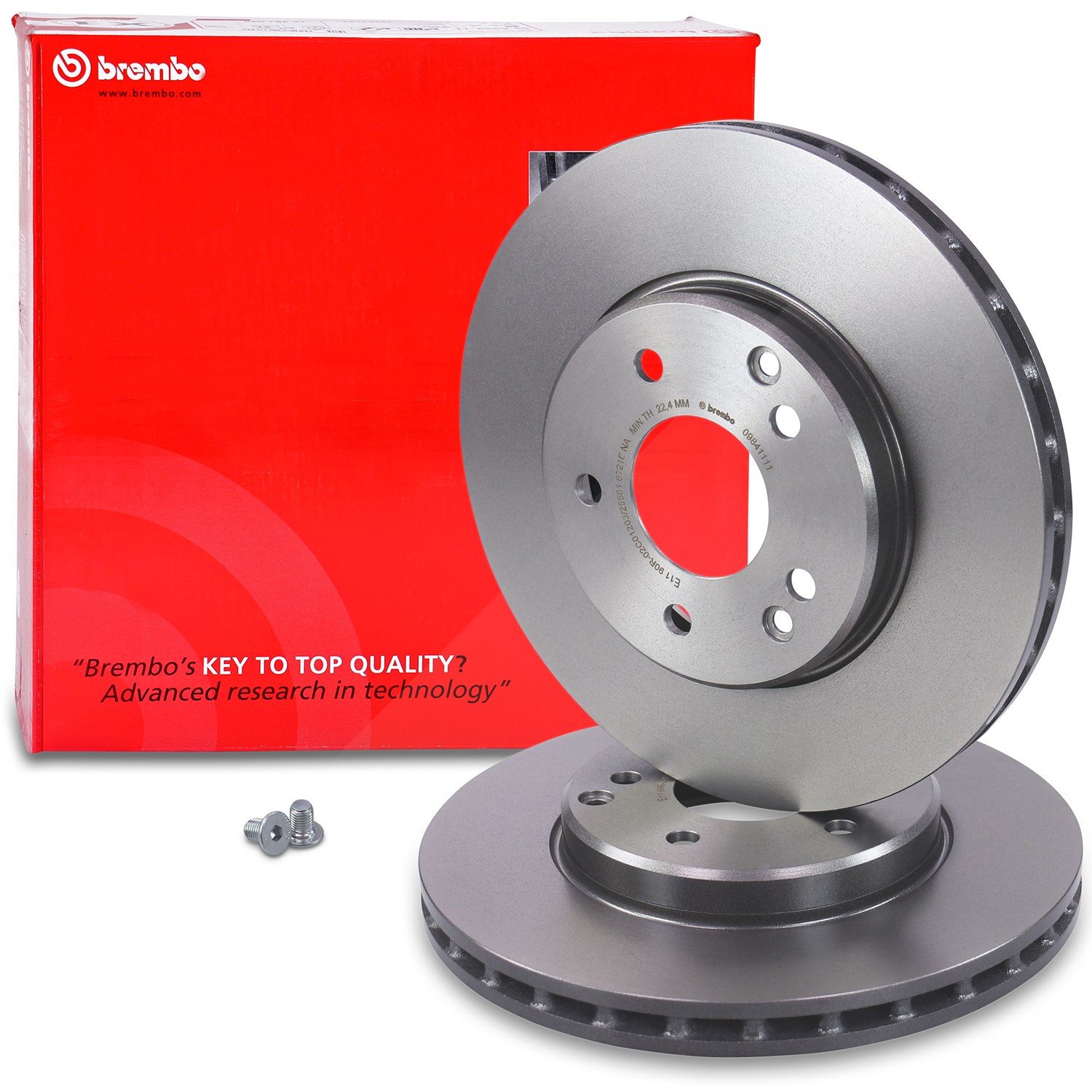 Brembo Bremsscheibe belüftet vorne [Hersteller-Nr. 09.8411.11] für Mercedes-Benz