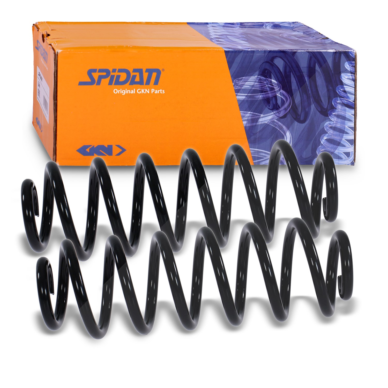 Spidan 2x Fahrwerksfeder hinten [Hersteller-Nr. 86490] für VW