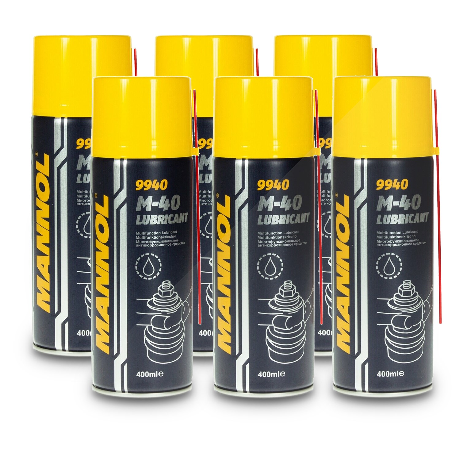 Mannol 6x 400 ml M-40 Lubricant Multifunktionsspray [Hersteller-Nr. 9940]