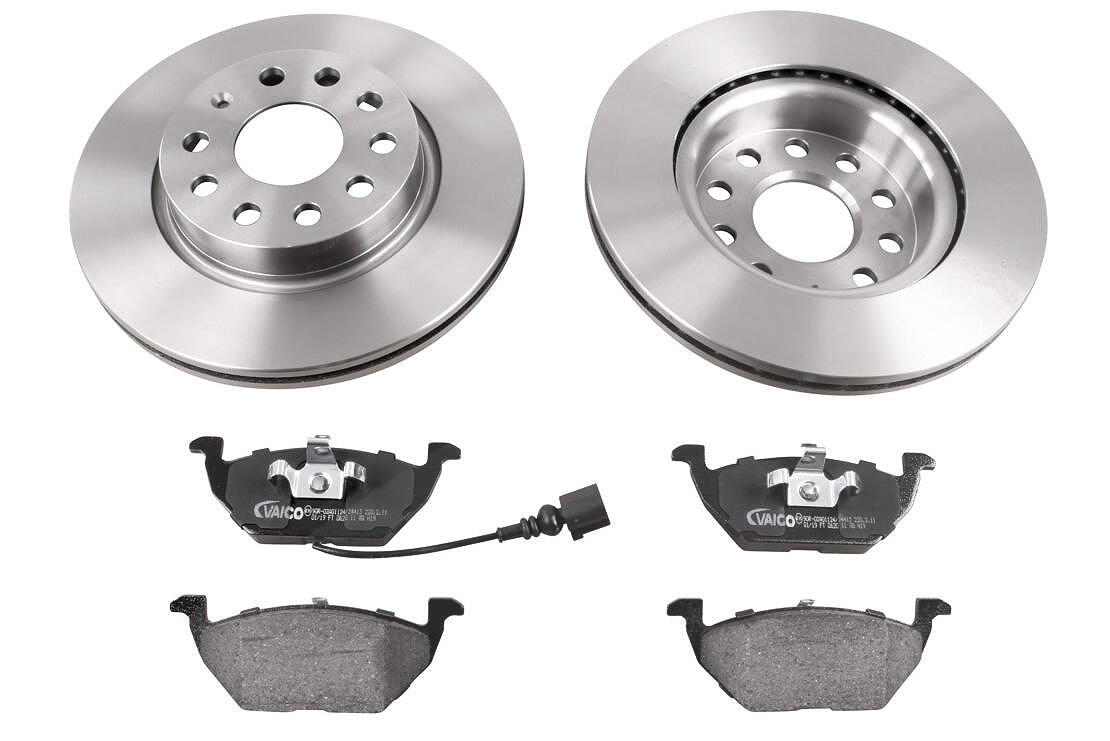 Vaico Bremsensatz, Scheibenbremse [Hersteller-Nr. V10-90003] für Audi, Seat, Skoda, VW