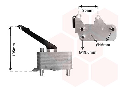Van Wezel Ölkühler, Automatikgetriebe [Hersteller-Nr. 02013700] für Land Rover