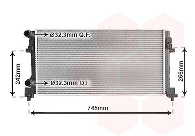 Van Wezel Kühler, Motorkühlung [Hersteller-Nr. 58012340] für VW, Seat, Audi, Skoda