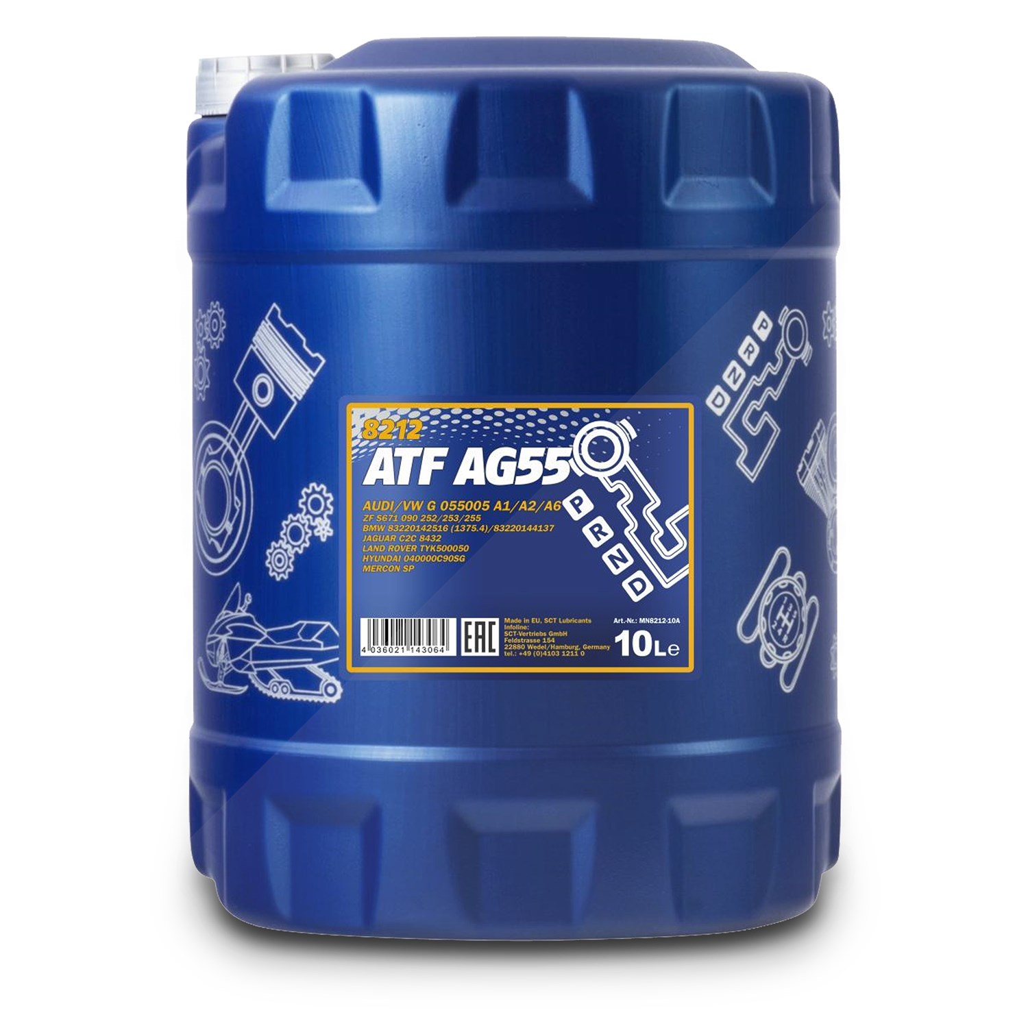 Mannol 10 L ATF AG55 Getriebeöl [Hersteller-Nr. MN8212-10]