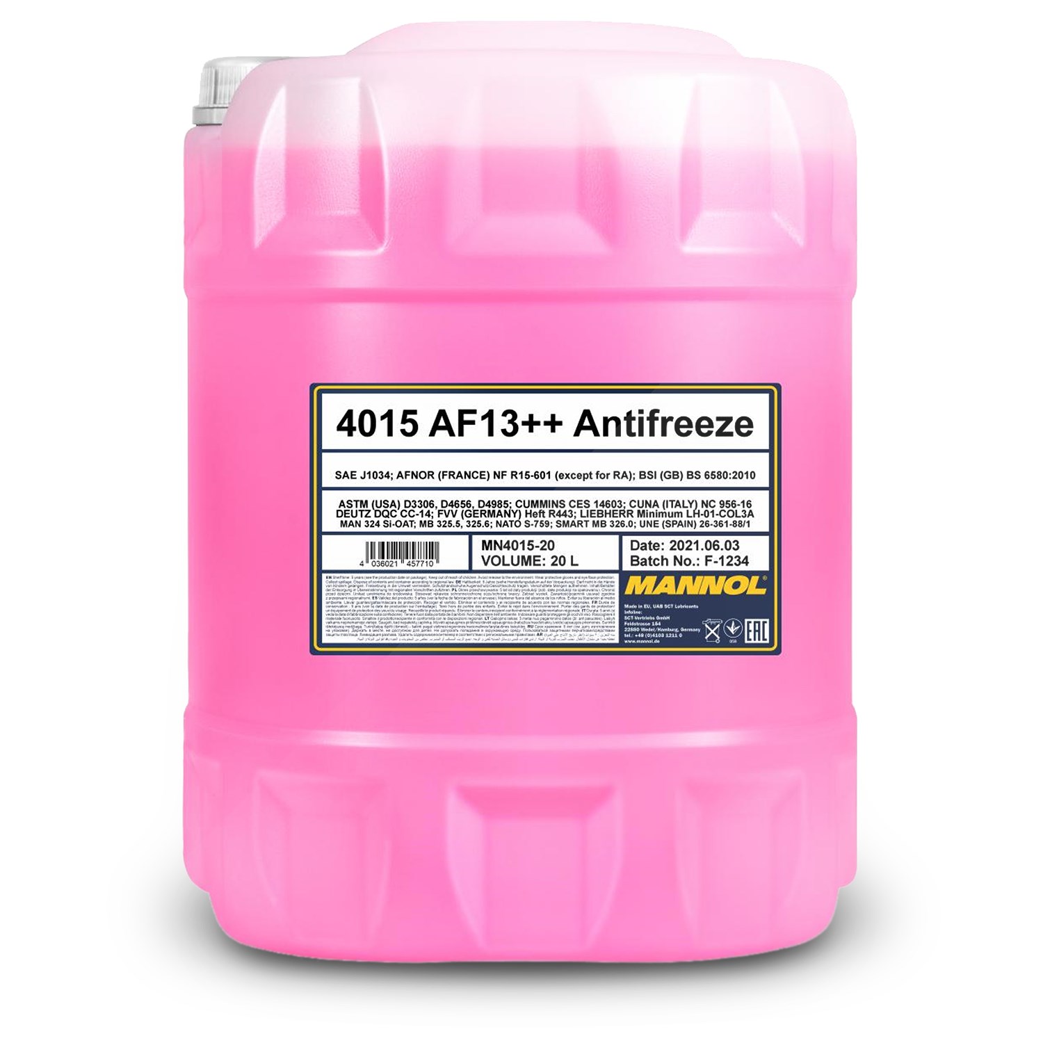 Mannol 20 L Antifreeze AF13++ (-40) Kühlerfrostschutzmittel [Hersteller-Nr. MN4015-20]
