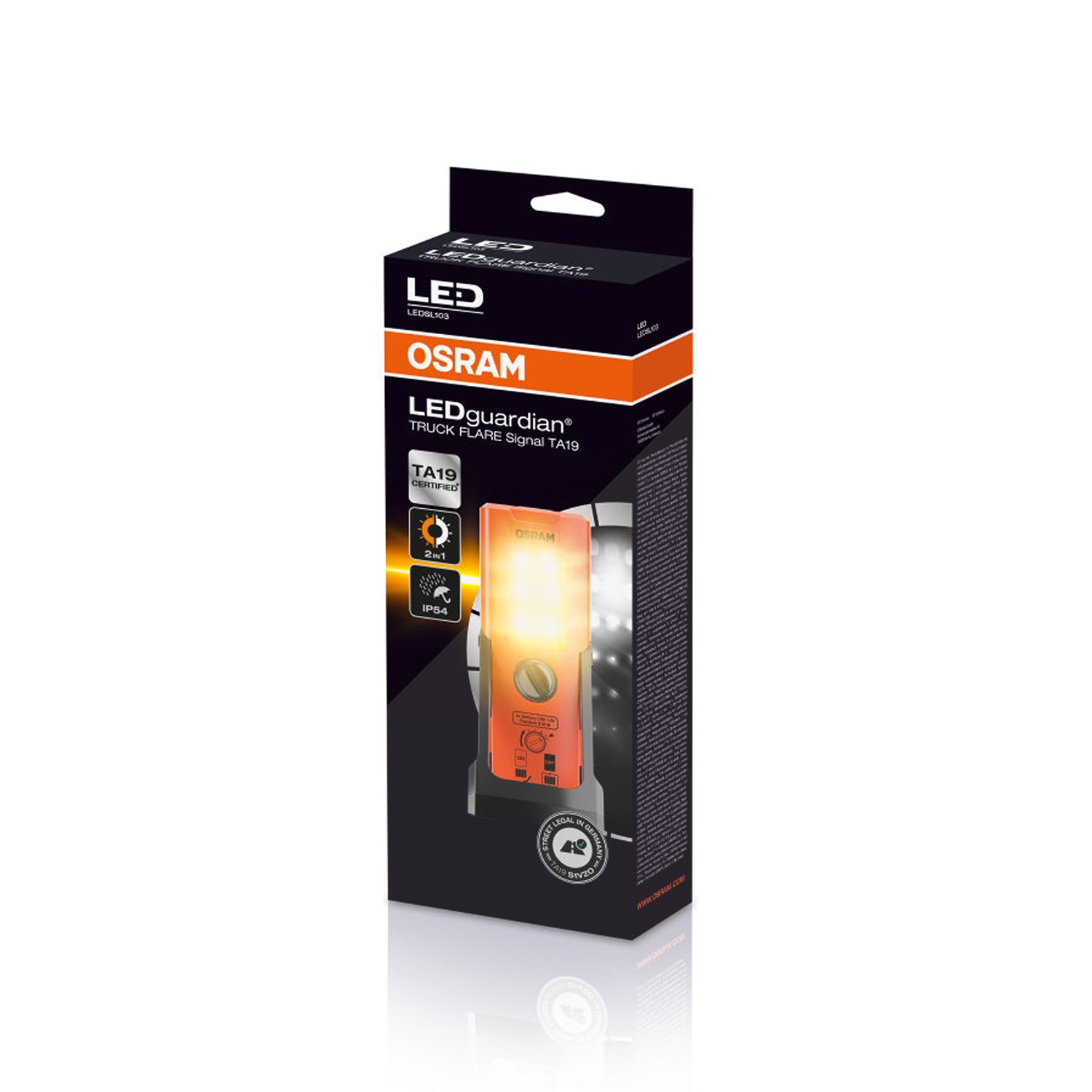 Osram LEDguardian® TRUCK FLARE Signal TA19 Warnleuchte [Hersteller-Nr. LEDSL103]