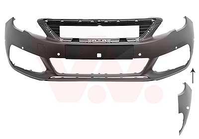 Van Wezel Stoßfänger [Hersteller-Nr. 4088576] für Peugeot