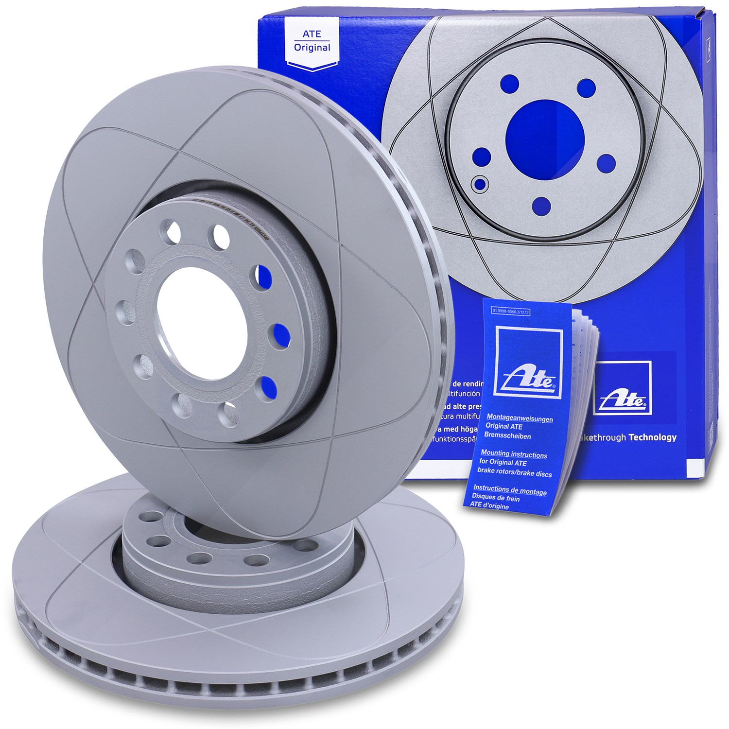 Ate POWERDISC Bremsscheibe belüftet vorne [Hersteller-Nr. 24.0325-0171.1] für Skoda, VW
