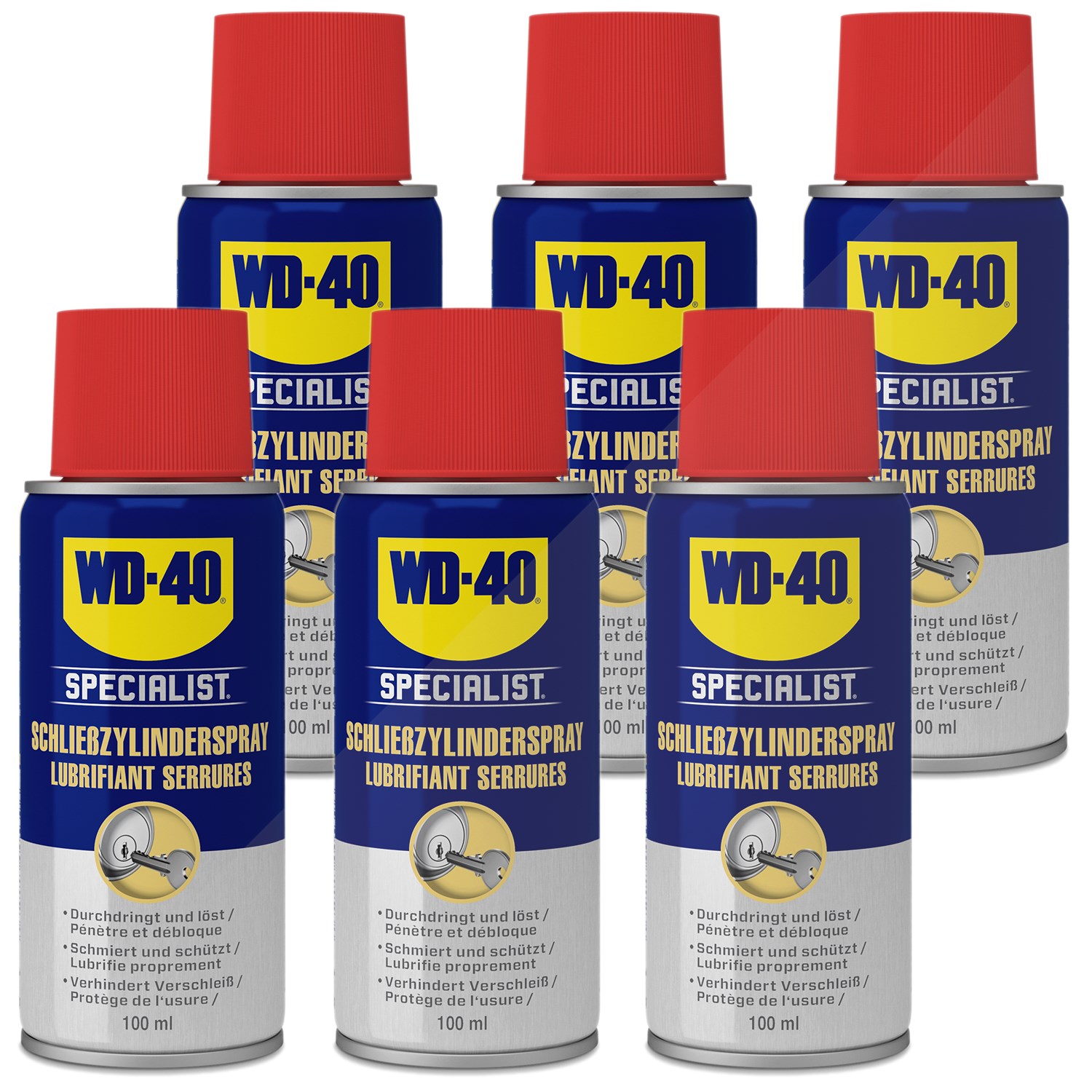 Wd-40 6x 100ml Schließzylinderspray [Hersteller-Nr. 49462/NBA]