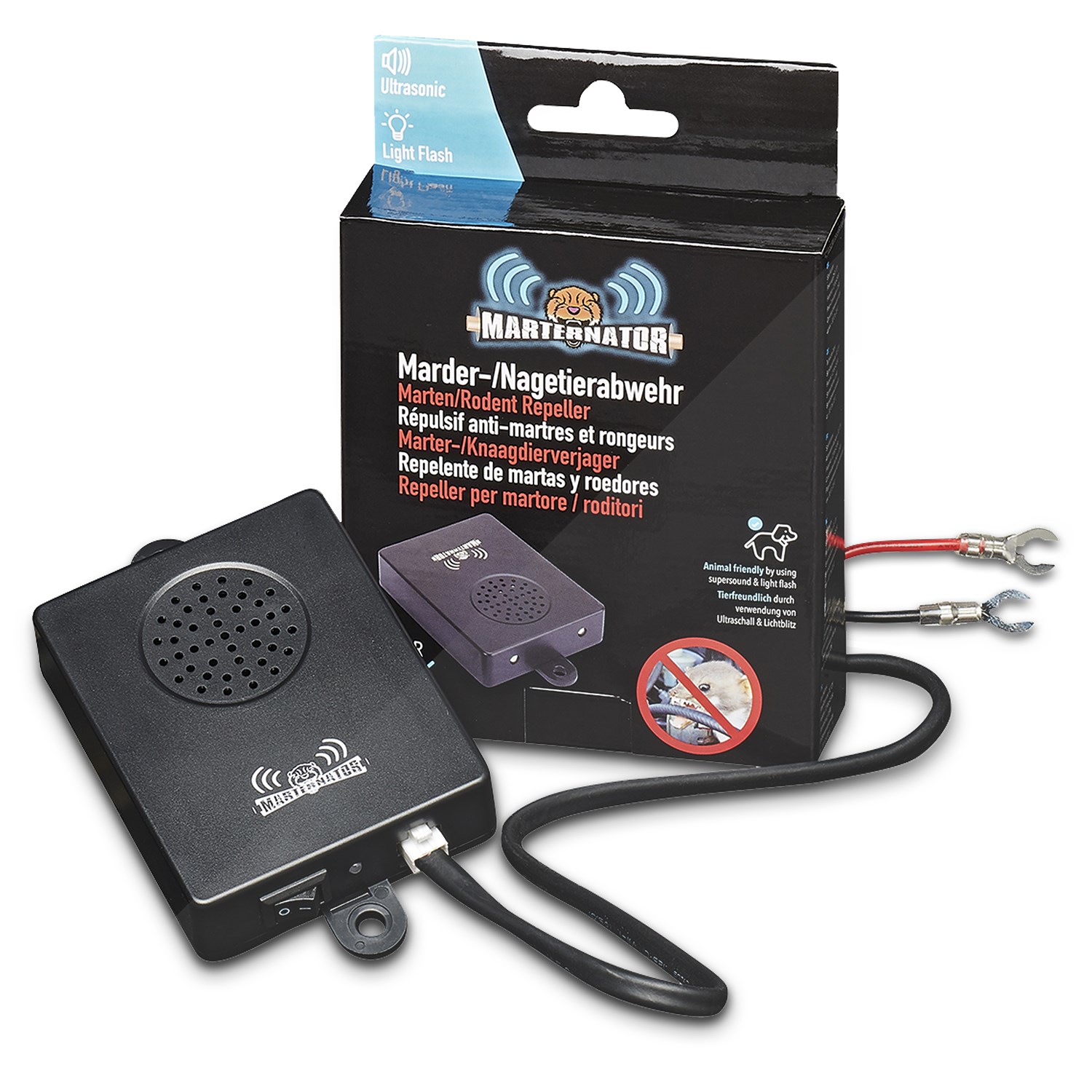 Proplus Marderabwehr mit Ultraschall und LED Blitz [Hersteller-Nr. 550312]