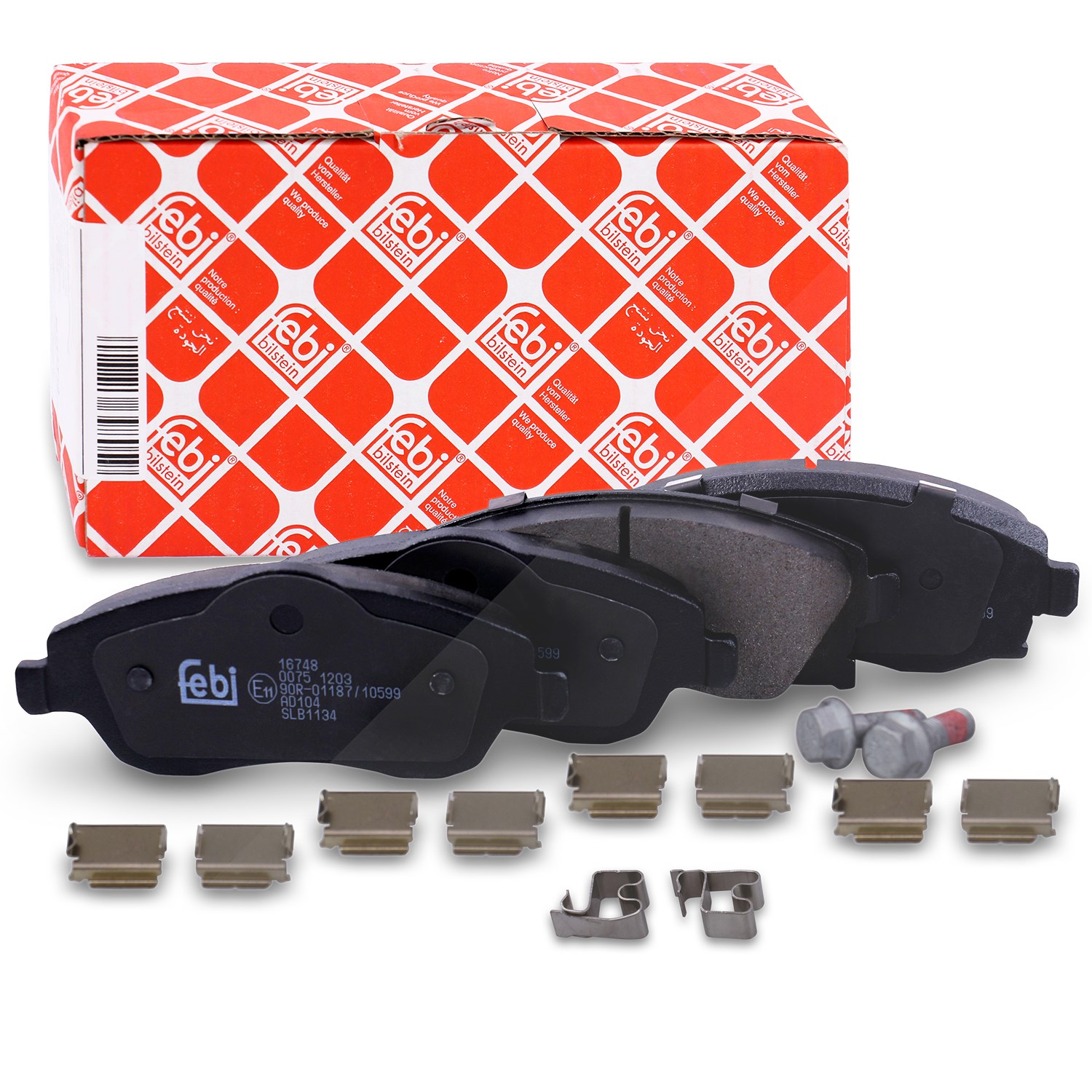 Febi Bilstein Bremsbelagsatz vorne [Hersteller-Nr. 16748] für Vauxhall, Opel