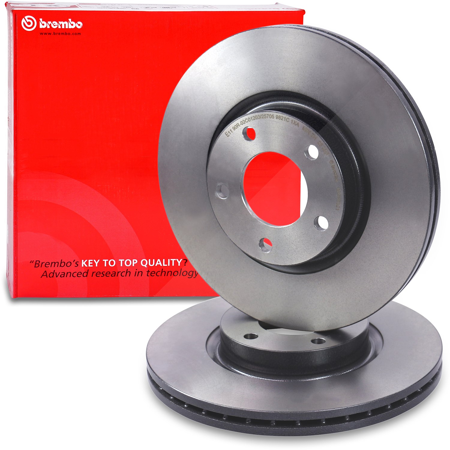 Brembo Bremsscheibe belüftet vorne [Hersteller-Nr. 09.9468.21] für Mazda