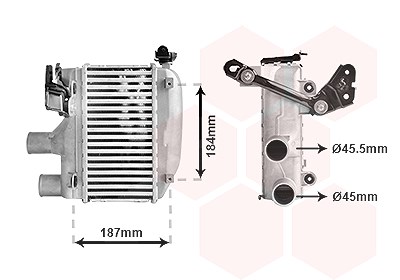 Van Wezel Ladeluftkühler [Hersteller-Nr. 53014703] für Toyota