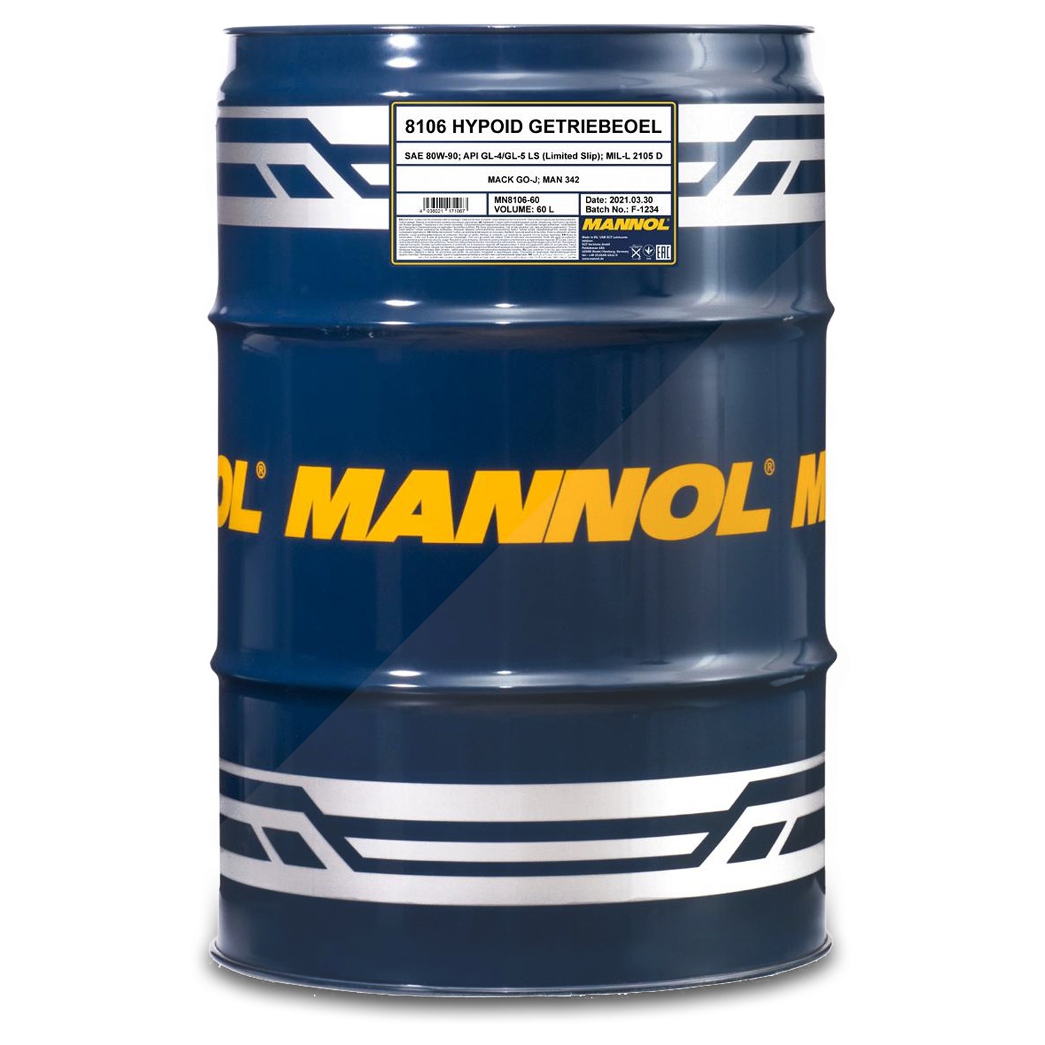 Mannol 60 L Hypoid GL-5 80W-90 Getriebeöl [Hersteller-Nr. MN8106-60]