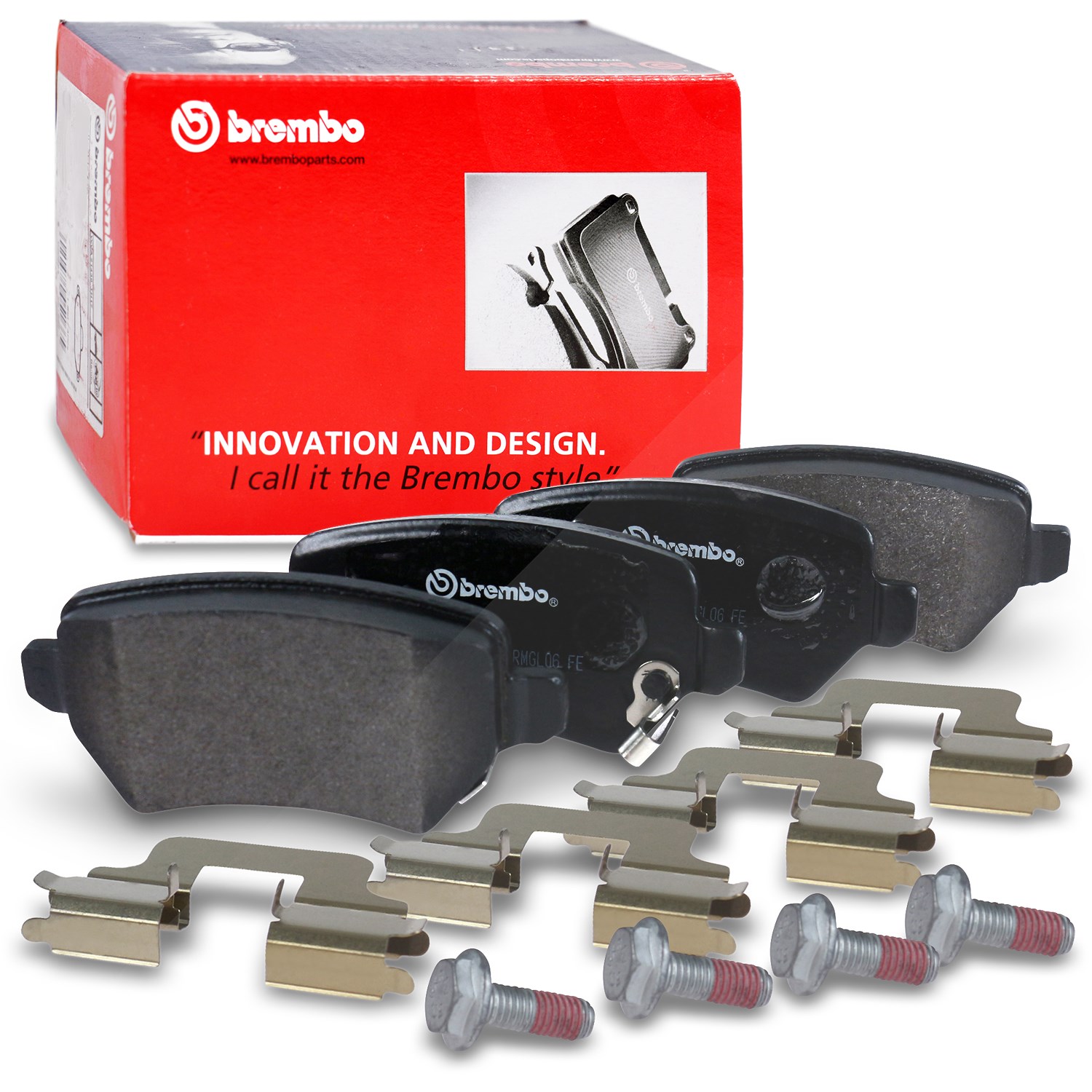 Brembo Bremsbelagsatz hinten [Hersteller-Nr. P59038] für Vauxhall, Kia, Opel, Lada, Chevrolet