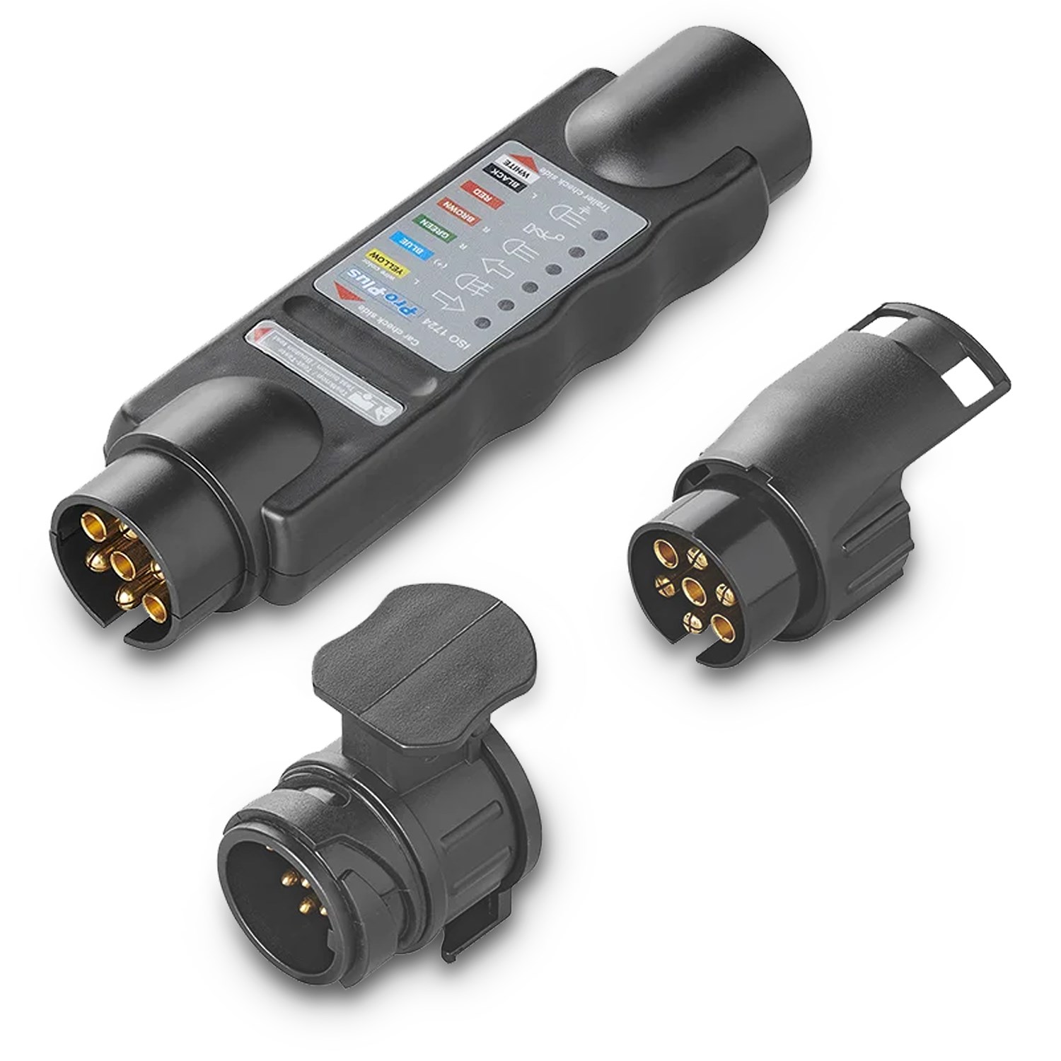 Proplus Prüf-/Testgerät mit 2 Adapter 7-/ 13-polig [Hersteller-Nr. 343524]