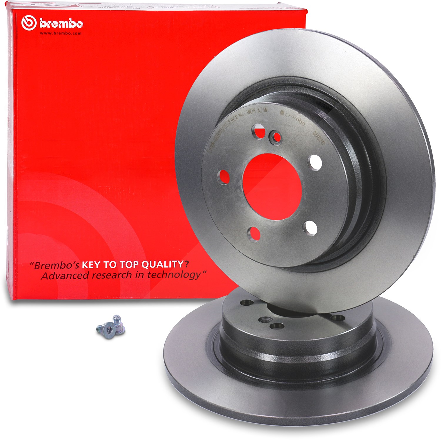 Brembo Bremsscheibe voll hinten [Hersteller-Nr. 08.A612.41] für Mercedes-Benz
