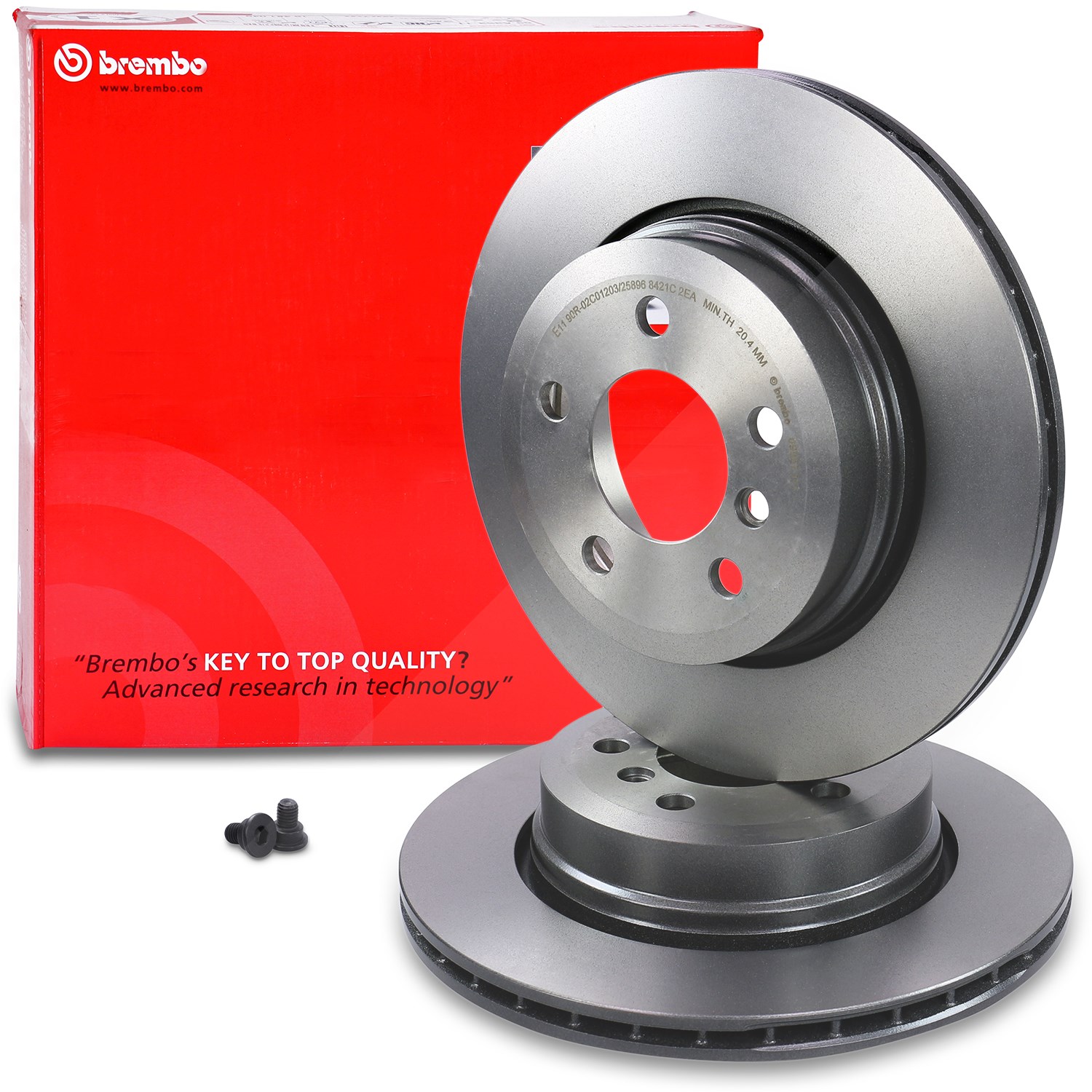 Brembo Bremsscheibe Coated Disc Hinten Belüftet [Hersteller-Nr. 09.9573.11] für BMW