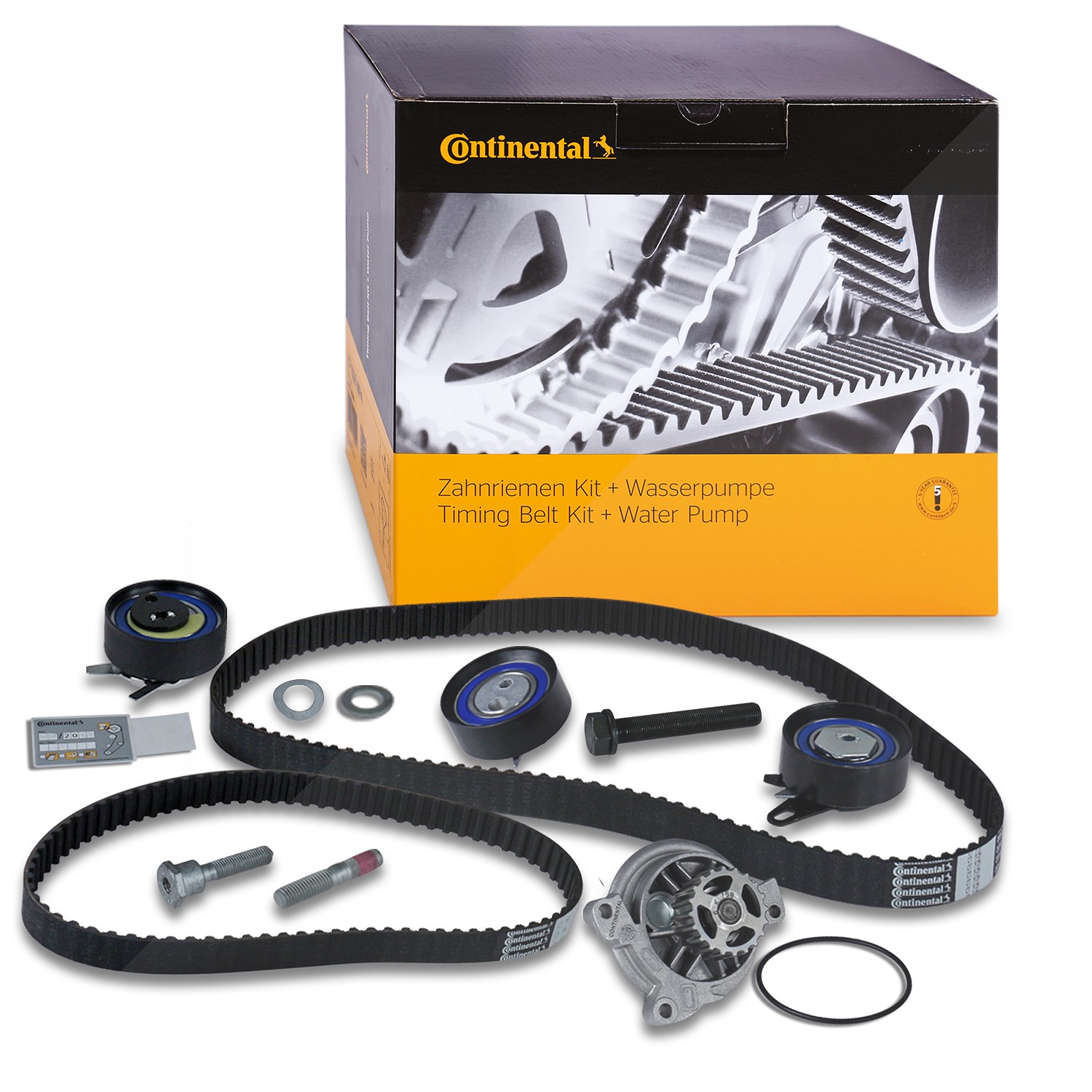 Continental Ctam Wasserpumpe + Zahnriemensatz [Hersteller-Nr. CT939WP8PRO] für Audi, VW
