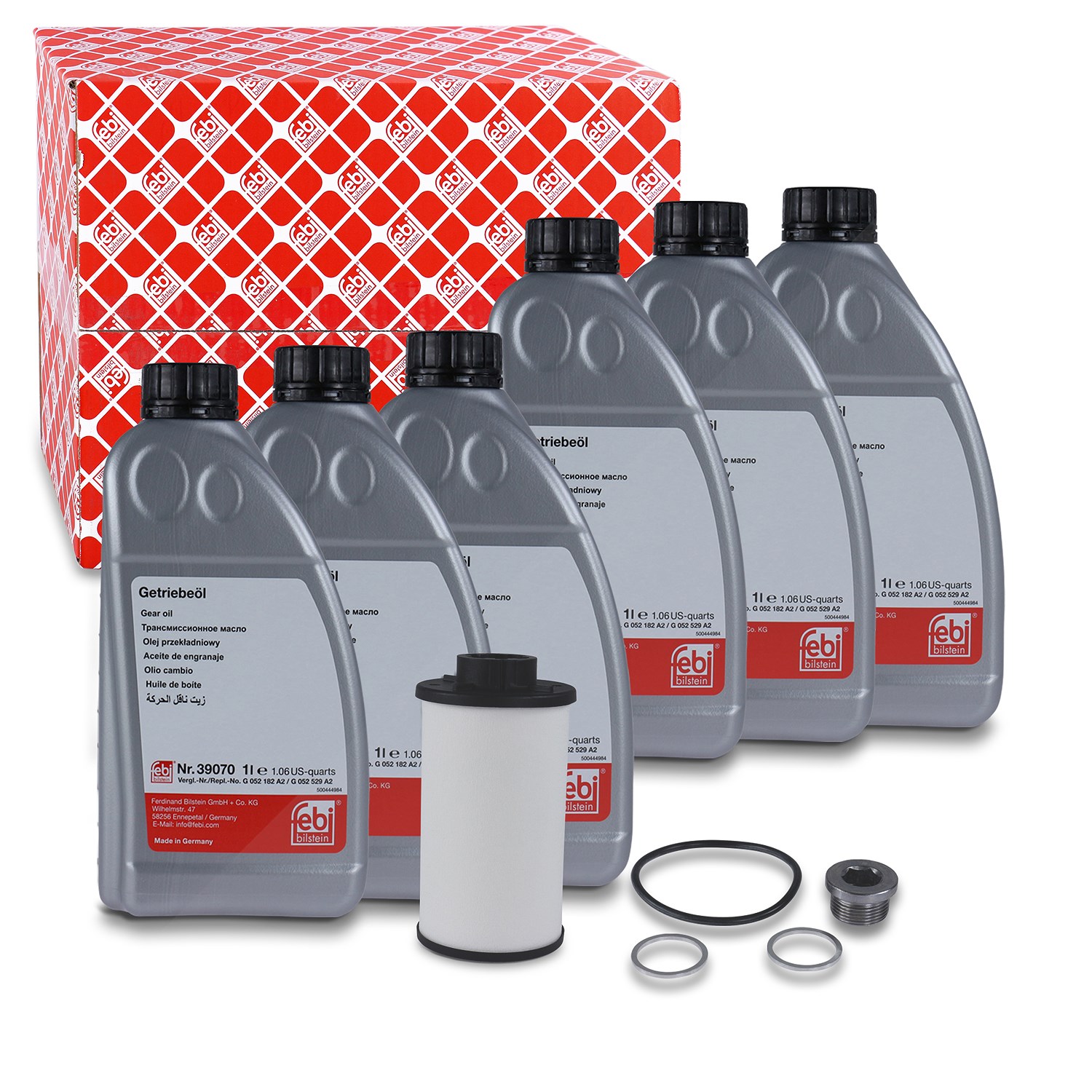 Febi Bilstein Teilesatz, Ölwechsel-Automatikgetriebe [Hersteller-Nr. 171762] für Audi, Skoda, Seat, VW