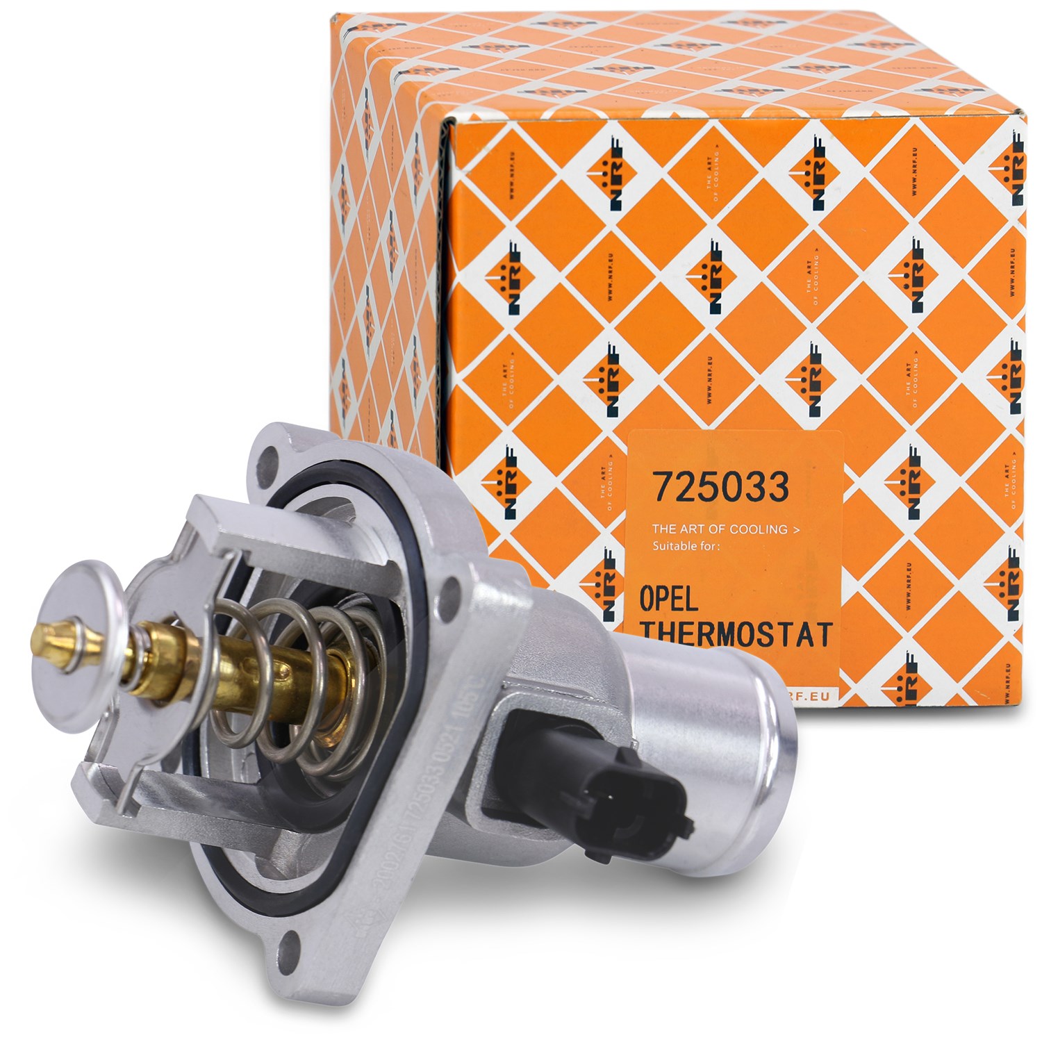 Nrf Thermostat, Kühlmittel 105 °C [Hersteller-Nr. 725033] für Dacia, Alfa Romeo, Opel, Chevrolet, Renault, Fiat, Vauxhall