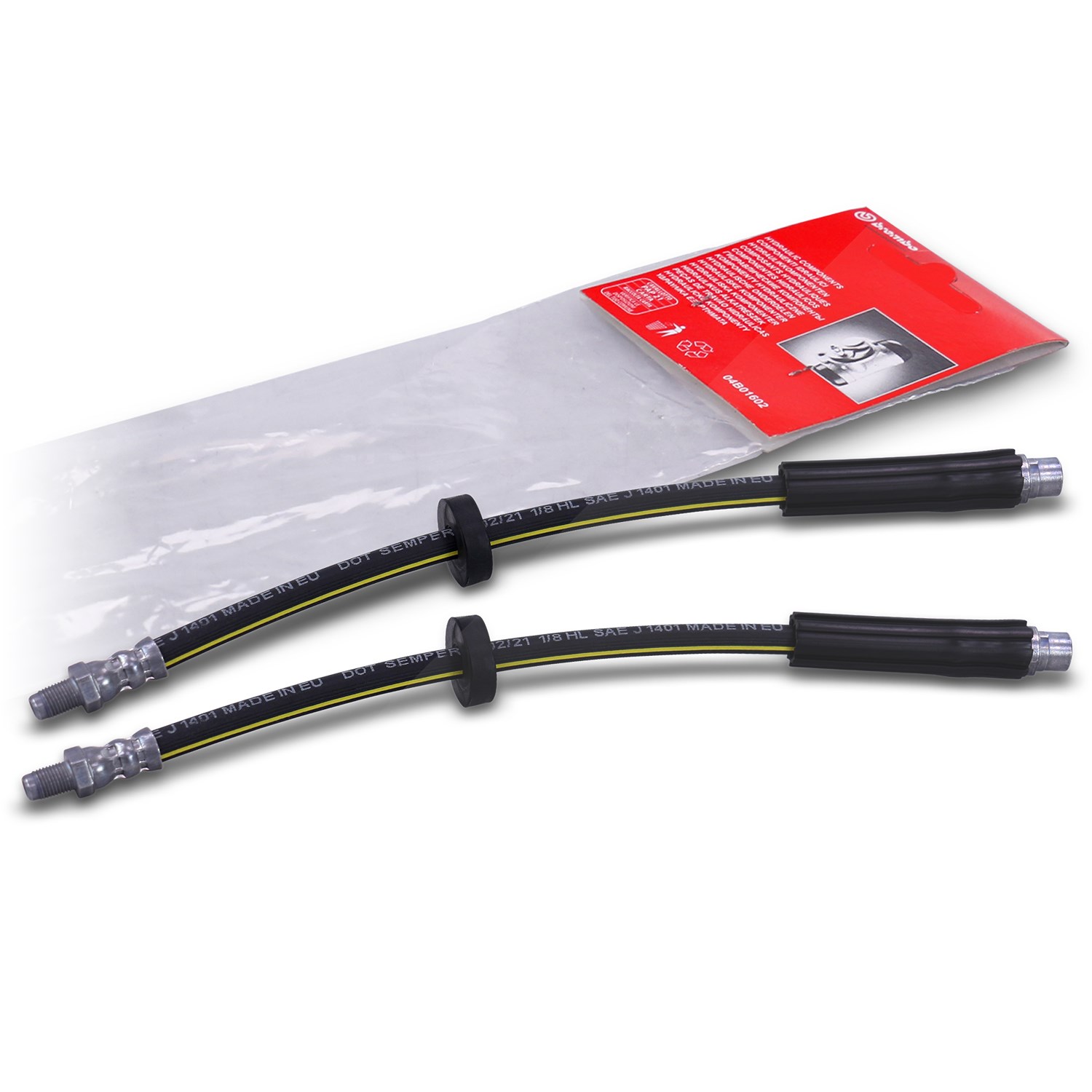Brembo 2x Bremsschlauch hinten [Hersteller-Nr. 40438716] für Audi