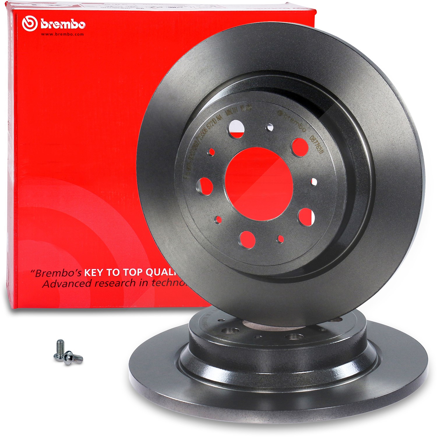 Brembo Bremsscheibe voll hinten [Hersteller-Nr. 08.7765.11] für Volvo