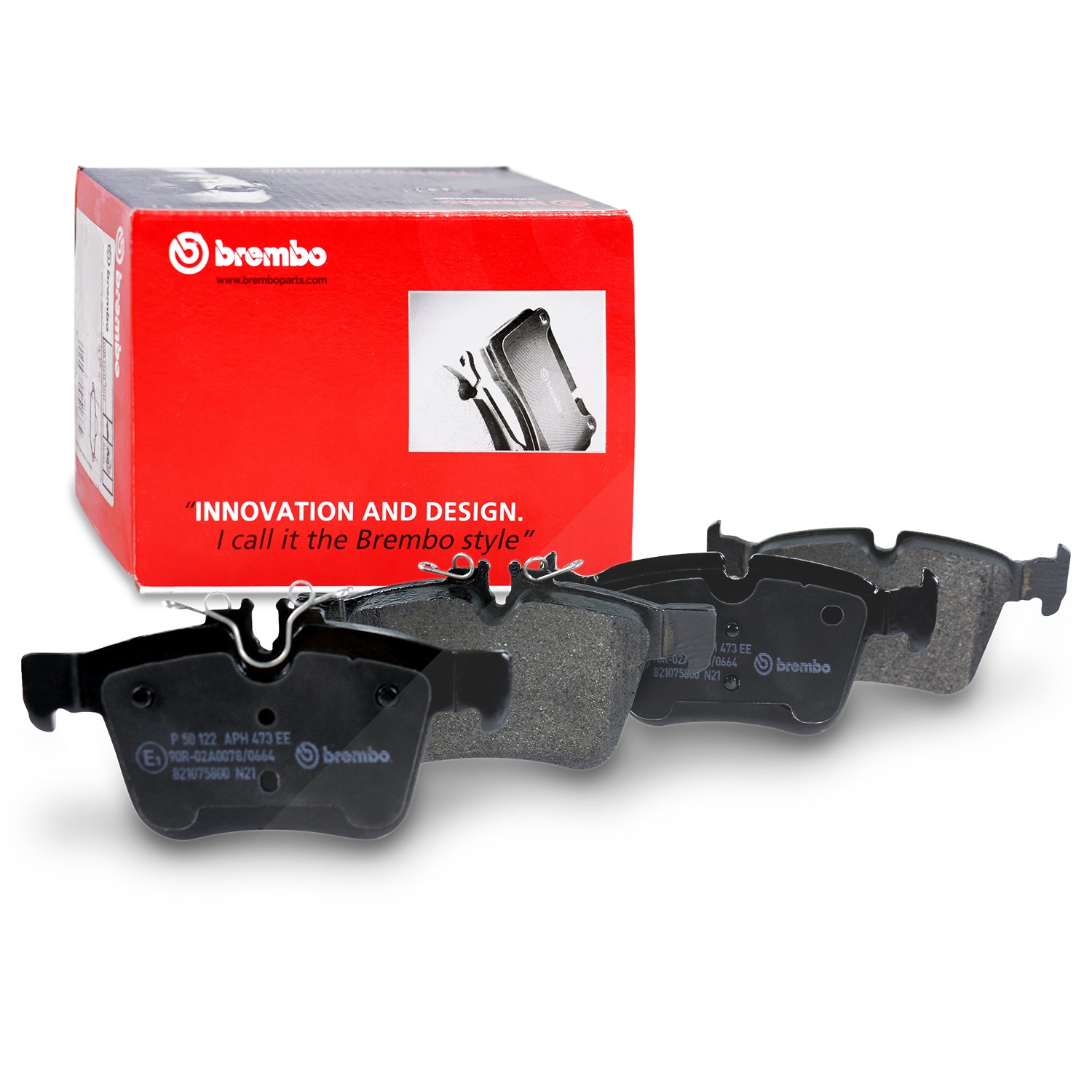 Brembo Bremsbelagsatz hinten [Hersteller-Nr. P50122] für Mercedes-Benz