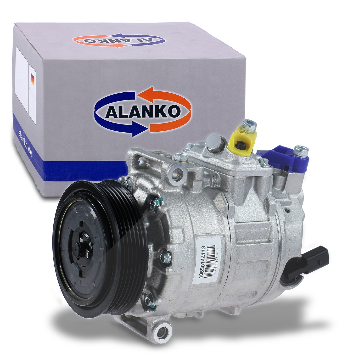 Alanko Kompressor, Klimaanlage - Neuteil - [Hersteller-Nr. 10550744] für Renault, Nissan, VW, Seat, Cupra, Audi, Proton, Skoda, Cadillac, Vauxhall