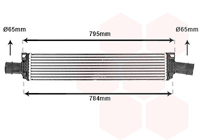 Van Wezel Ladeluftkühler [Hersteller-Nr. 03014709] für Audi