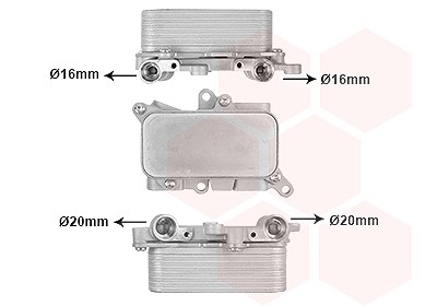Van Wezel Ölkühler, Automatikgetriebe [Hersteller-Nr. 03013719] für Audi, VW