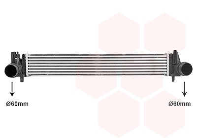 Van Wezel Ladeluftkühler [Hersteller-Nr. 58014714] für VW, Audi