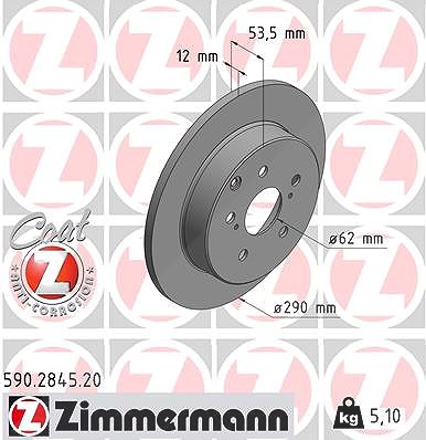 Zimmermann 1x Bremsscheibe [Hersteller-Nr. 590.2845.20] für Toyota