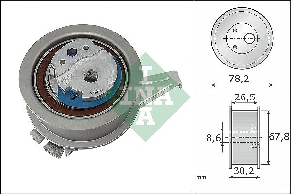 Schaeffler Ina Spannrolle, Zahnriemen [Hersteller-Nr. 531084710] für VW, Skoda