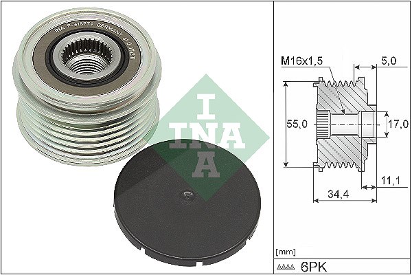 Schaeffler Ina Generatorfreilauf [Hersteller-Nr. 535035710] für Mercedes-Benz