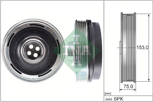 Schaeffler Ina Riemenscheibe, Kurbelwelle [Hersteller-Nr. 544016910] für Mini, BMW