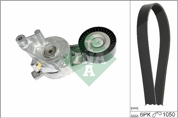 Schaeffler Ina Keilrippenriemensatz [Hersteller-Nr. 529046810] für Skoda, Audi, VW, Seat