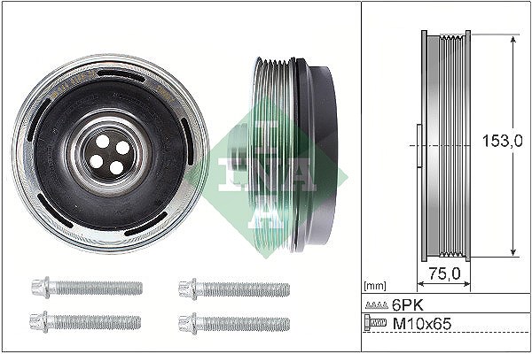 Schaeffler Ina Riemenscheibensatz, Kurbelwelle [Hersteller-Nr. 544016920] für BMW, Mini