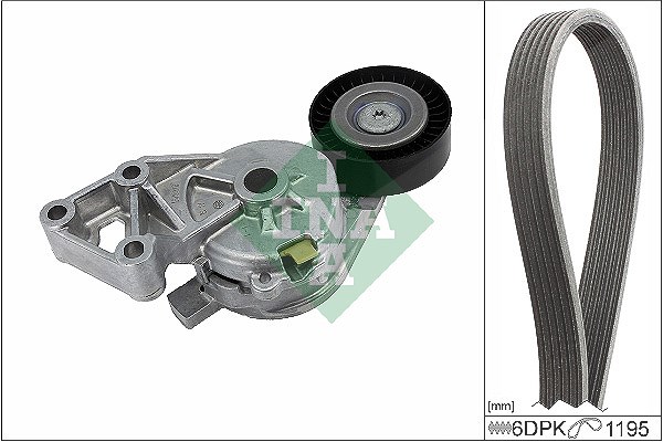 Schaeffler Ina Keilrippenriemensatz [Hersteller-Nr. 529046510] für Skoda, Audi, VW, Ford, Seat