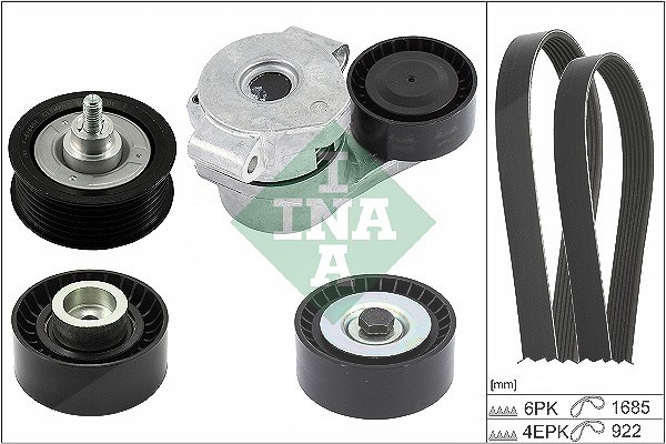 Schaeffler Ina Keilrippenriemensatz [Hersteller-Nr. 529052710] für Ford