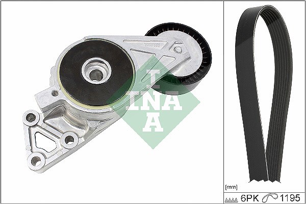 Schaeffler Ina Keilrippenriemensatz [Hersteller-Nr. 529047010] für Seat, Skoda, Audi, VW