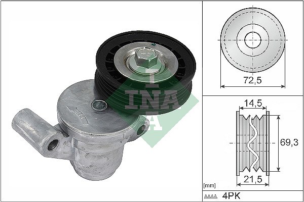 Schaeffler Ina Riemenspanner, Keilrippenriemen [Hersteller-Nr. 534070510] für Ford, Ford Usa