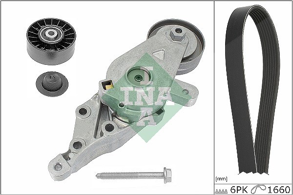Schaeffler Ina Keilrippenriemensatz [Hersteller-Nr. 529049110] für Skoda, Seat, VW, Audi