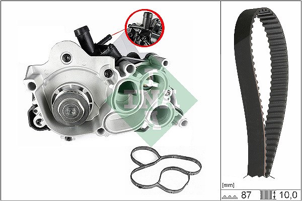Schaeffler Ina Wasserpumpe + Zahnriemensatz [Hersteller-Nr. 530074230] für Skoda, Seat, VW, Audi